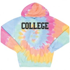 Unisex Tie-Dye Fleece Hoodie