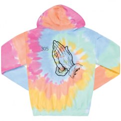 Unisex Tie-Dye Fleece Hoodie
