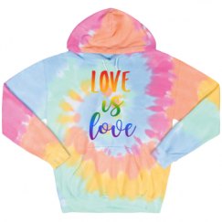 Unisex Tie-Dye Fleece Hoodie