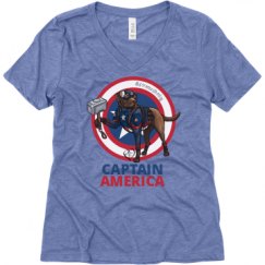 Ladies Relaxed Fit Super Soft Triblend V-Neck Tee