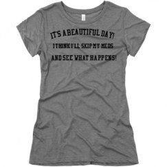 Ladies Slim Fit Super Soft Triblend Tee