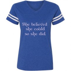 Ladies Relaxed Fit Vintage Sports Tee