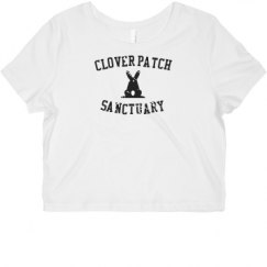 Ladies Slim Fit Crop Top Tee