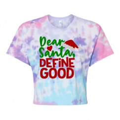 Women's Tie Dye Crop Top Tee
