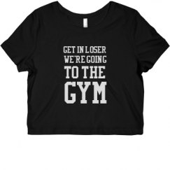 Ladies Slim Fit Crop Top Tee