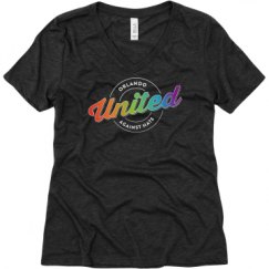 Ladies Relaxed Fit Super Soft Triblend V-Neck Tee