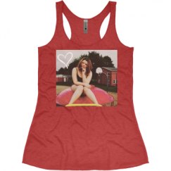 Ladies Slim Fit Super Soft Racerback Triblend Tank