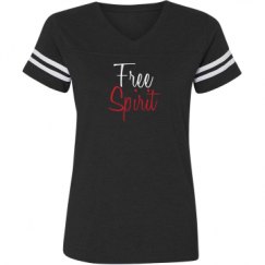 Ladies Relaxed Fit Vintage Sports Tee