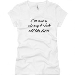 Ladies Slim Fit Basic Promo Jersey Tee