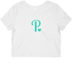 Ladies Slim Fit Crop Top Tee