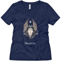 Ladies Relaxed Fit V-Neck Tee