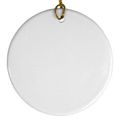 Porcelain Circle Ornament