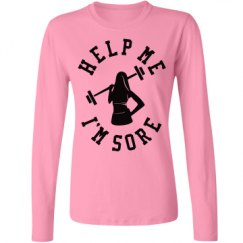 Ladies Relaxed Fit Basic Long Sleeve Tee