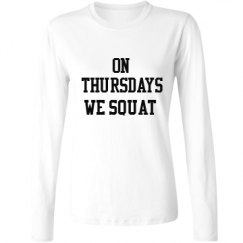 Ladies Relaxed Fit Basic Long Sleeve Tee