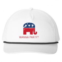 Snapback Five-Panel Rope Hat