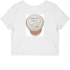 Ladies Slim Fit Crop Top Tee