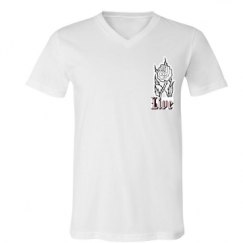 Unisex V-Neck Jersey Tee