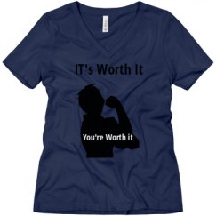 Ladies Relaxed Fit V-Neck Tee