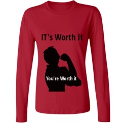 Ladies Relaxed Fit Basic Long Sleeve Tee