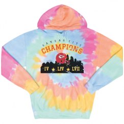 Unisex Tie-Dye Fleece Hoodie