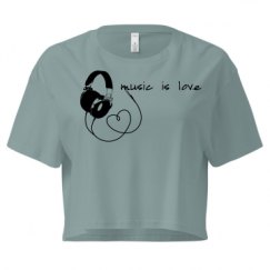 Ladies Festival Cali Crop Top Tee