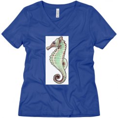 Ladies Relaxed Fit V-Neck Tee