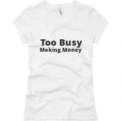 Ladies Slim Fit Basic Promo Jersey Tee