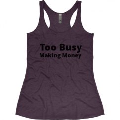 Ladies Slim Fit Super Soft Racerback Triblend Tank