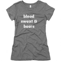Ladies Slim Fit Super Soft Triblend Tee