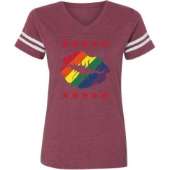 Ladies Relaxed Fit Vintage Sports Tee