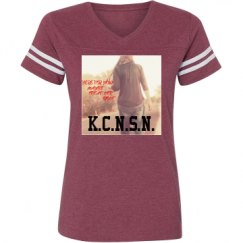 Ladies Relaxed Fit Vintage Sports Tee