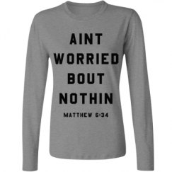 Ladies Relaxed Fit Basic Long Sleeve Tee