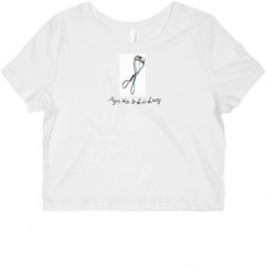 Ladies Slim Fit Crop Top Tee