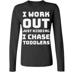 Ladies Relaxed Fit Basic Long Sleeve Tee