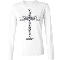 Ladies Relaxed Fit Basic Long Sleeve Tee