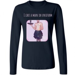 Ladies Relaxed Fit Basic Long Sleeve Tee