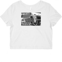 Ladies Slim Fit Crop Top Tee