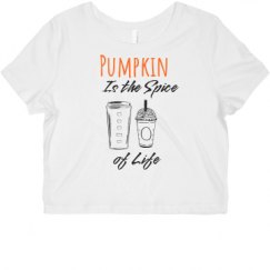 Ladies Slim Fit Crop Top Tee