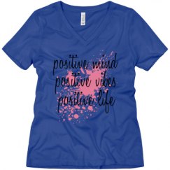 Ladies Relaxed Fit V-Neck Tee