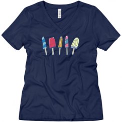 Ladies Relaxed Fit V-Neck Tee