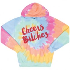 Unisex Tie-Dye Fleece Hoodie