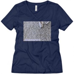 Ladies Relaxed Fit V-Neck Tee