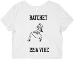 Ladies Slim Fit Crop Top Tee