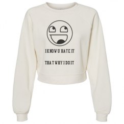 Women's Raglan Pullover Fleece