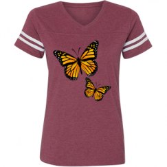 Ladies Relaxed Fit Vintage Sports Tee