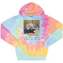 Unisex Tie-Dye Fleece Hoodie