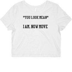 Ladies Slim Fit Crop Top Tee