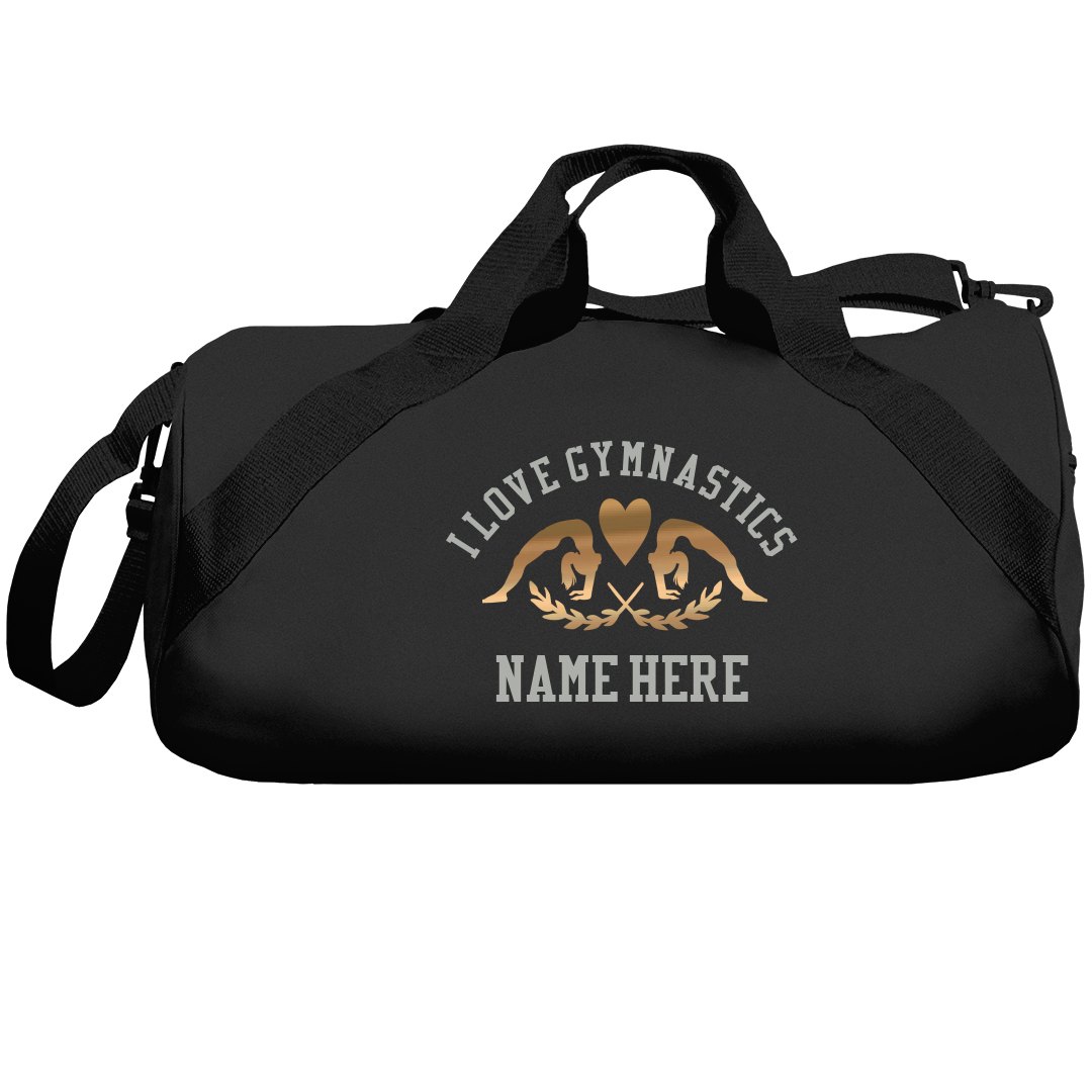 Personalised Name Gymnast Barrel Bag Gymnastic Club Sport Dance School Custom 