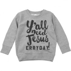 Toddler Crewneck Basic Promo Sweatshirt