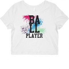 Ladies Slim Fit Crop Top Tee